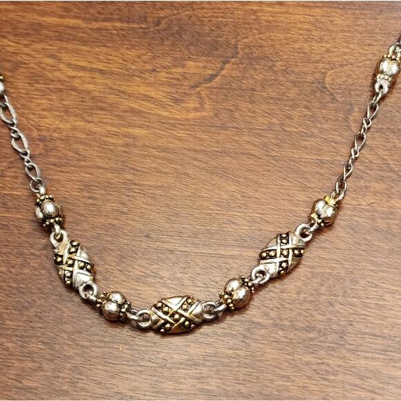NAPIER gold and‎ silver tone necklace - Picture 1 of 6